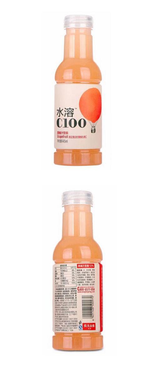 水溶c100西柚汁飲料445ml